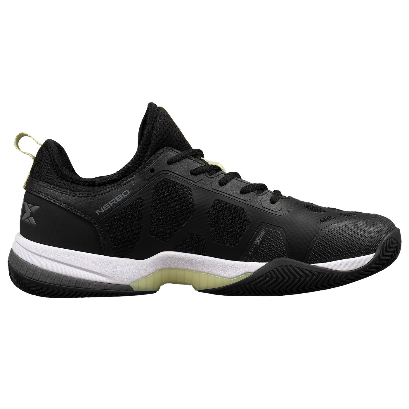 NOX NERBO Black/Soft Lime  Padel Shoes