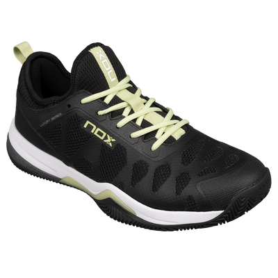 NOX NERBO Black/Soft Lime  Padel Shoes