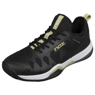 NOX NERBO Black/Soft Lime  Padel Shoes